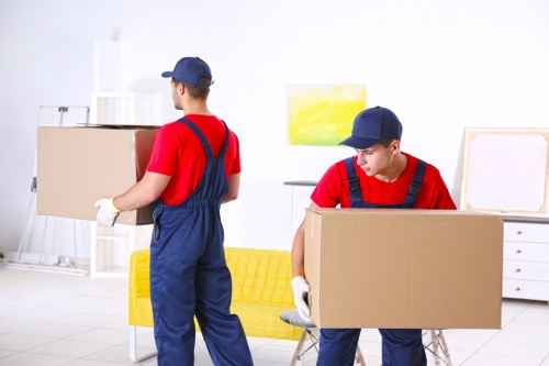 Small removals van handling a compact home move in Gallowscorner