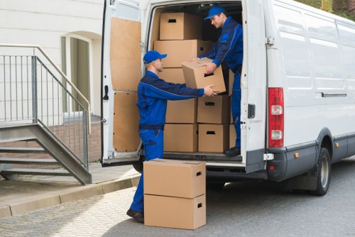 Moving team handling flat removals in Gallowscorner