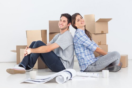 Professional movers handling furniture for a Gallowscorner relocation