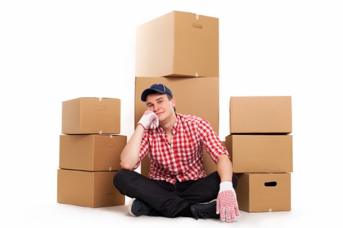 Family home in Gallowscorner preparing items for mobile self storage